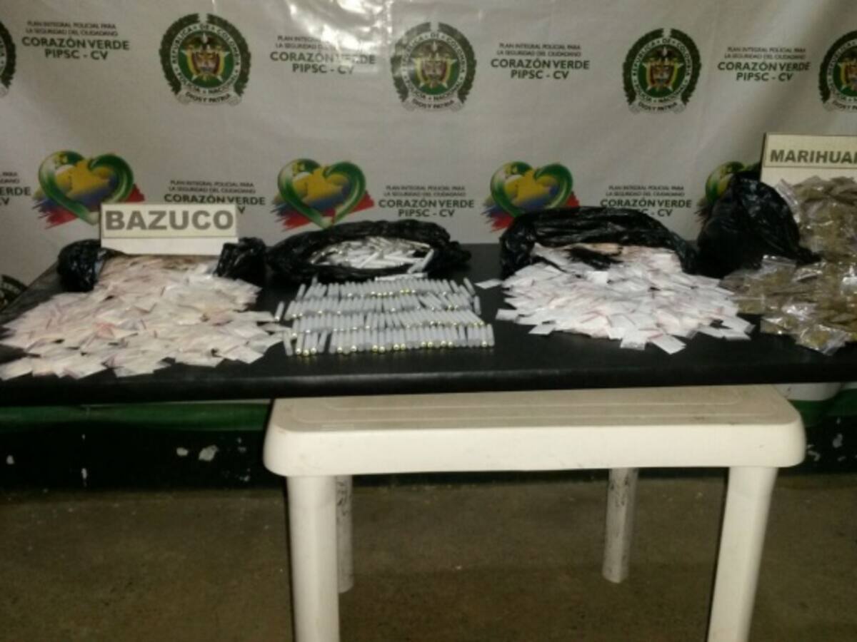 Este año 2.500 personas han sido detenidas por tráfico de drogas en Cundinamarca