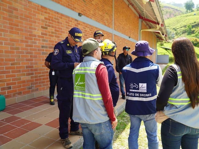 El Área Metropolitana del Valle de Aburrá instaló por primera vez en la historia el Centro de Operaciones de Emergencias Metropolitano (COEM). Foto: AMVA