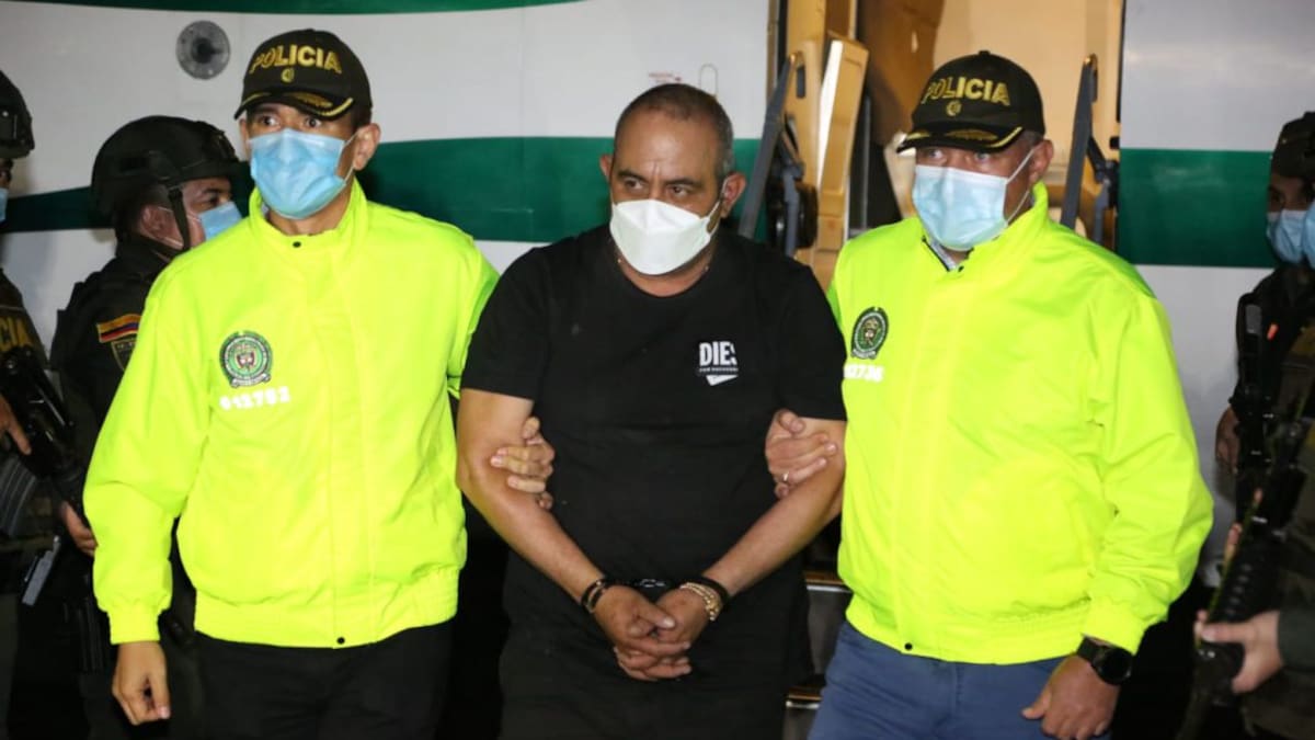 Al momento de la captura 'Otoniel' se había escondido en un matorral