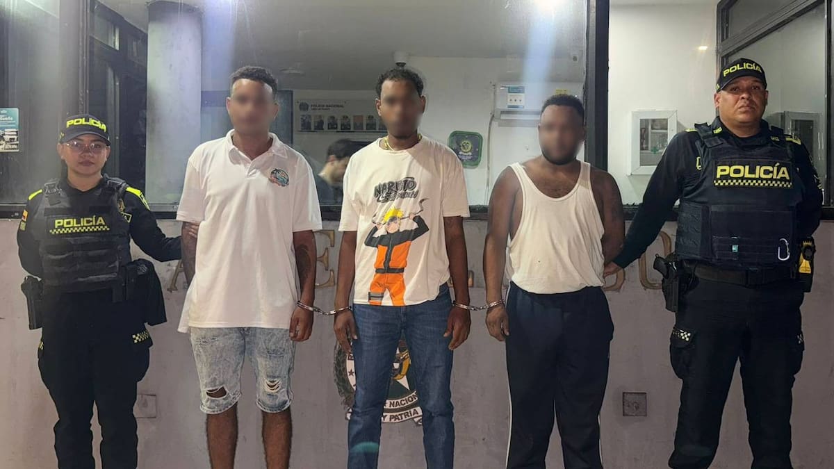 Robo de prendas de oro a turistas termina con la captura de cuatro presuntos delincuentes