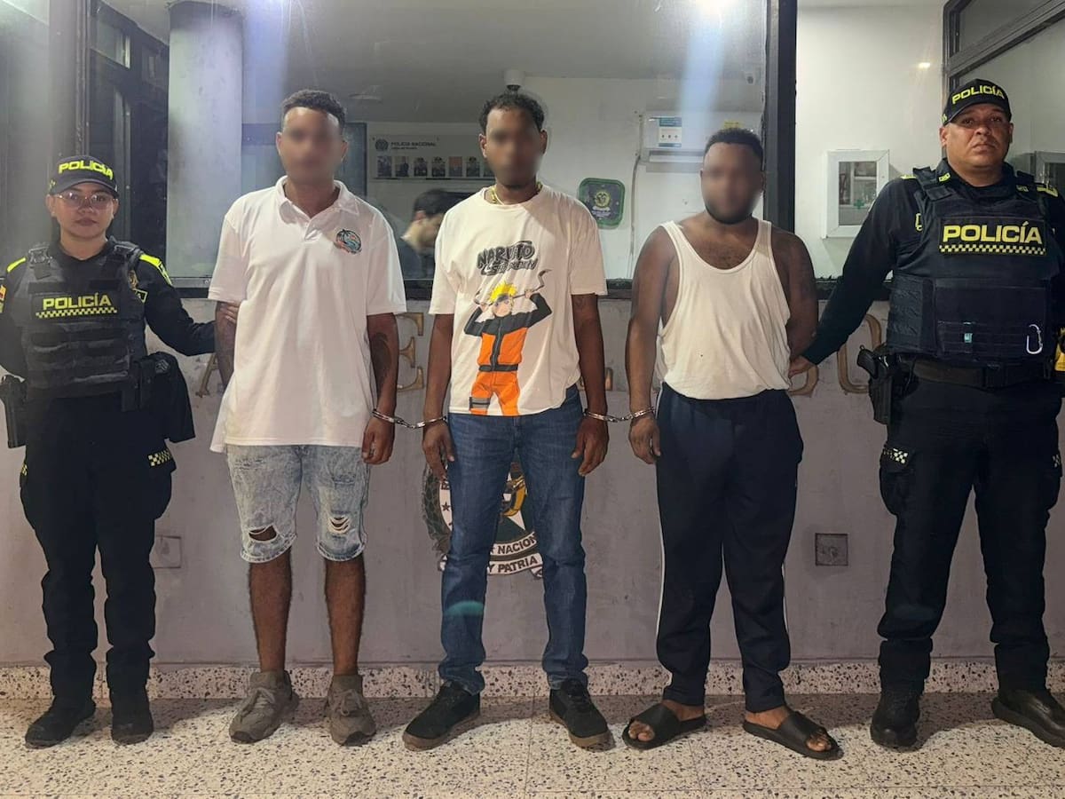 Robo de prendas de oro a turistas termina con la captura de cuatro presuntos delincuentes