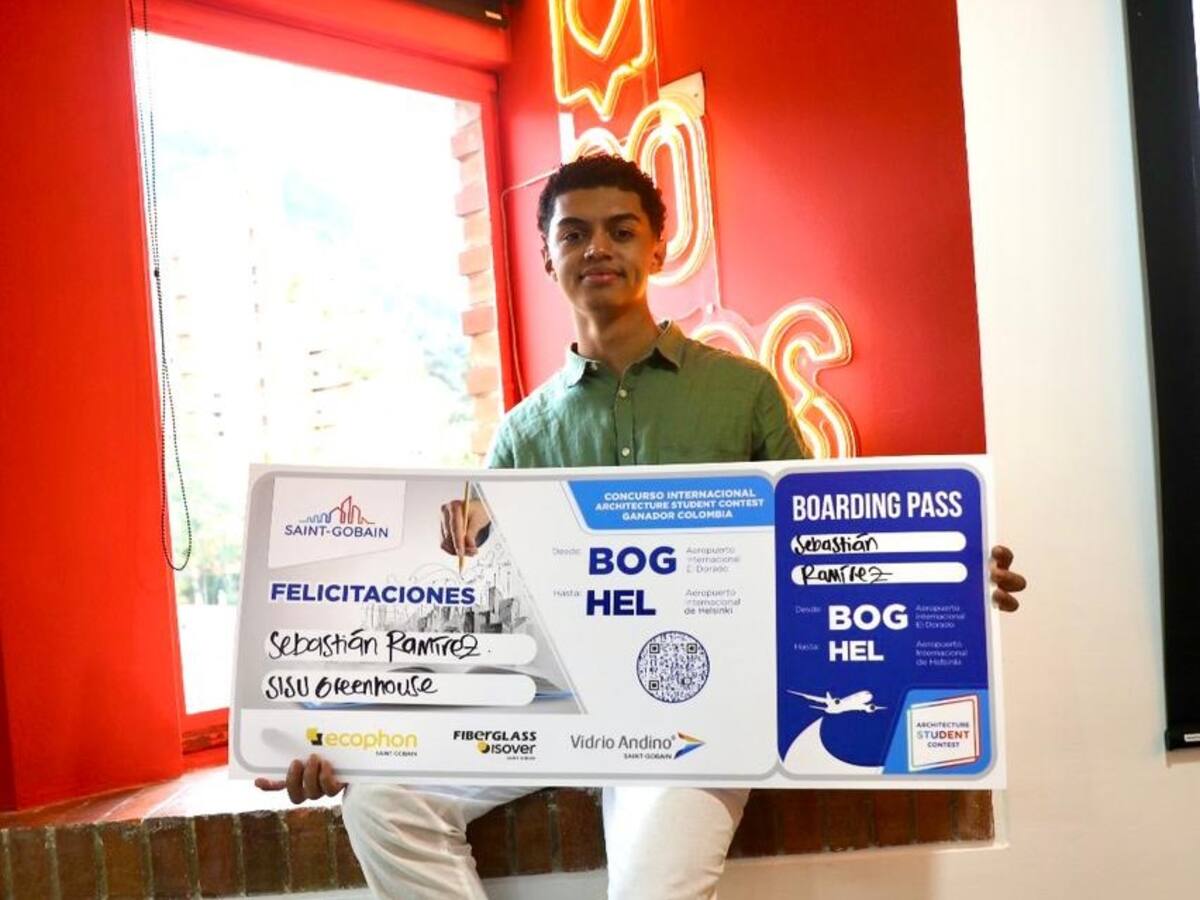 Estudiante del Quindío representará a Colombia en concurso de arquitectura en Finlandia.