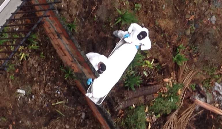 El CTI de la Fiscalía realizó el levantamiento.