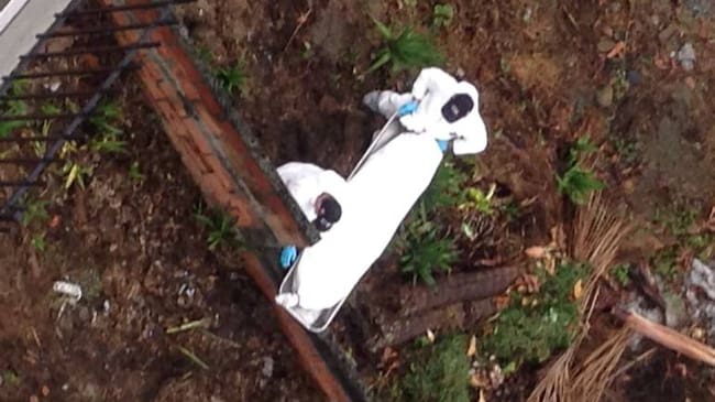 El CTI de la Fiscalía realizó el levantamiento.