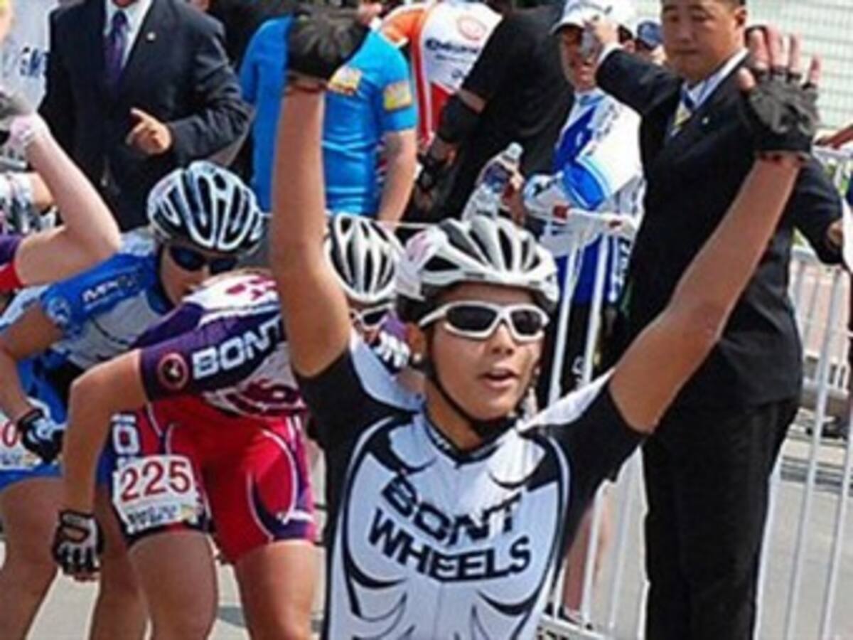 'La Chechi' Baena se adjudicó la maratón de patinaje en Rennes