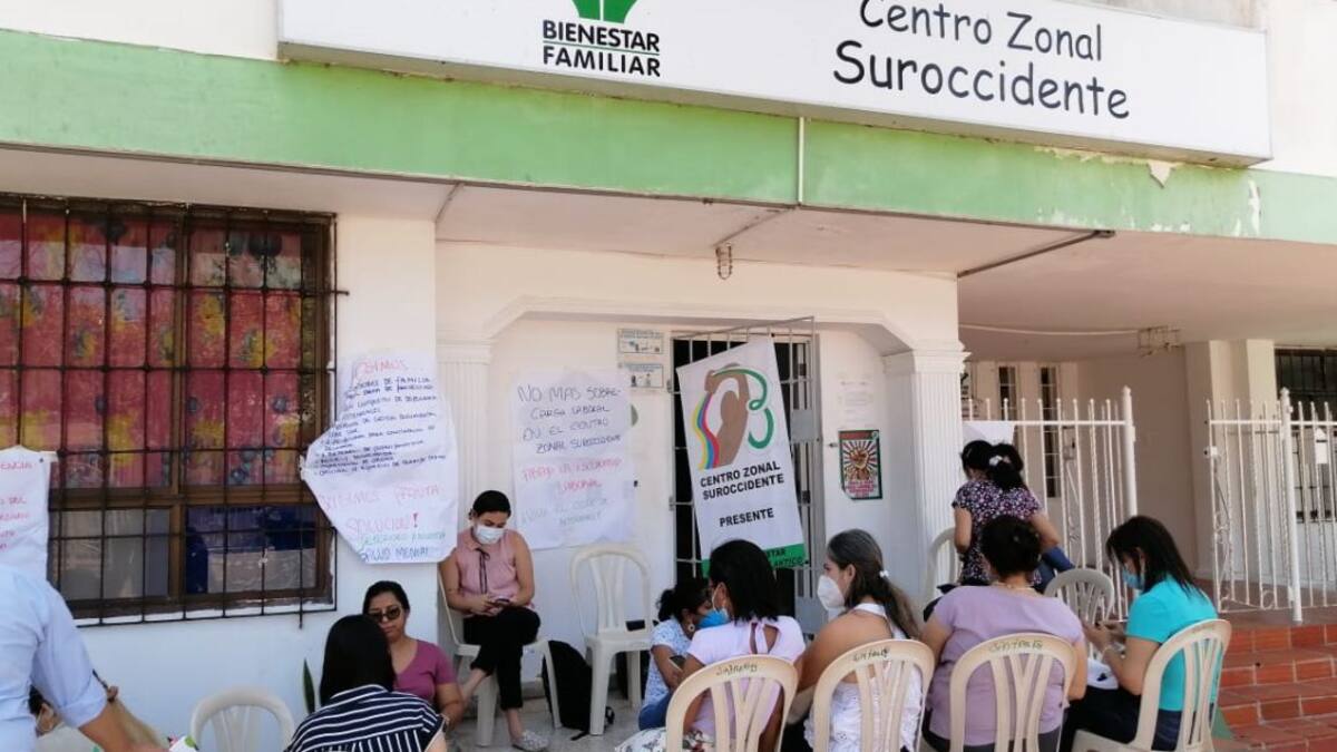 Parálisis de actividades en tres zonales del ICBF en el Atlántico
