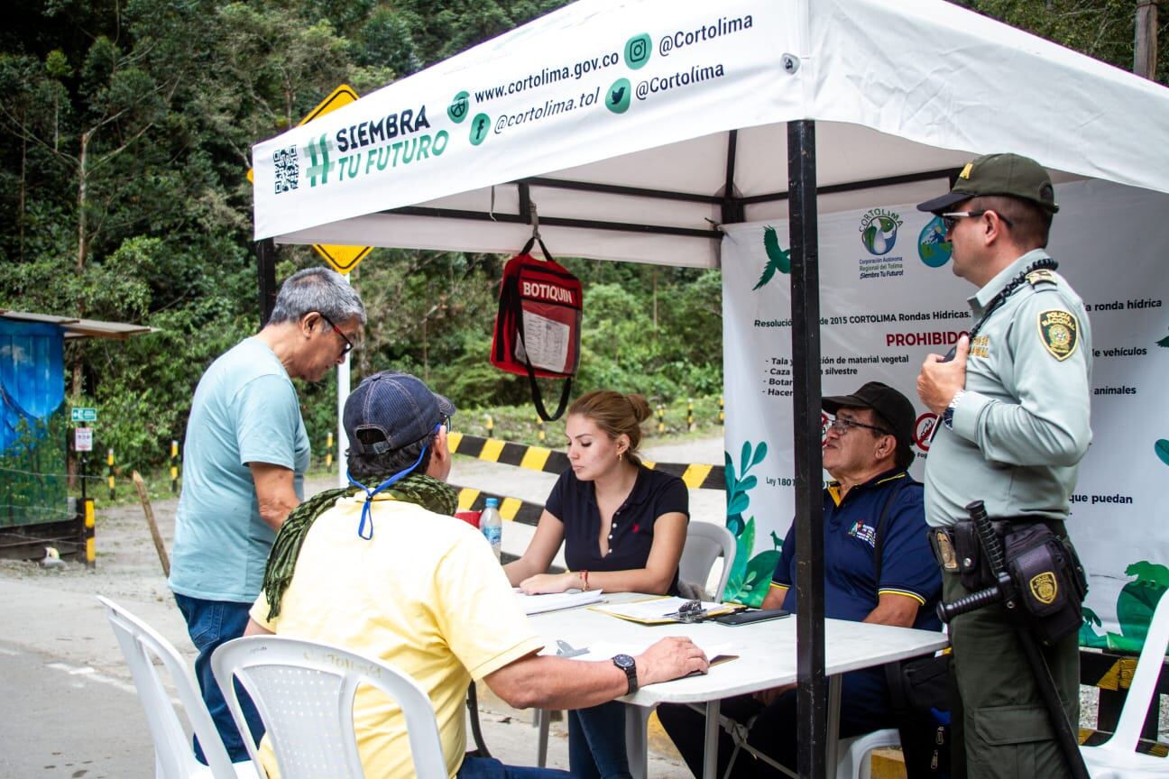 Son varios puntos de control en el Cañón del Combeima