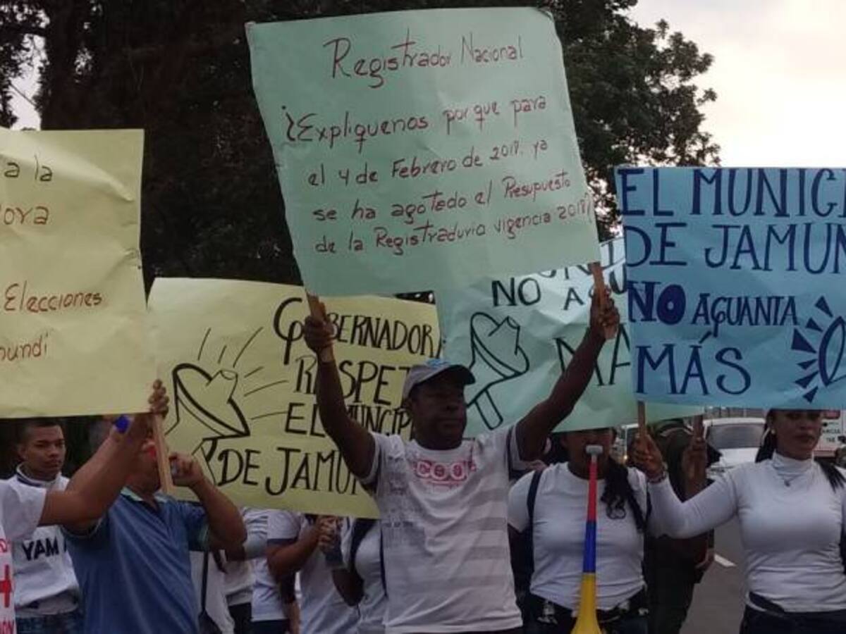 En Jamundí reclaman elecciones de alcalde en Febrero y no en abril