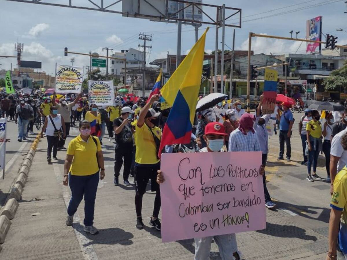 Nuevas marchas de estudiantes y centrales obreras en Cartagena