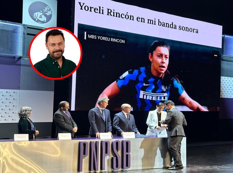 Andrés López, obtiene premio Simón Bolívar a Mejor Entrevista Audio. Cortesía: @PNPSimonBolivar