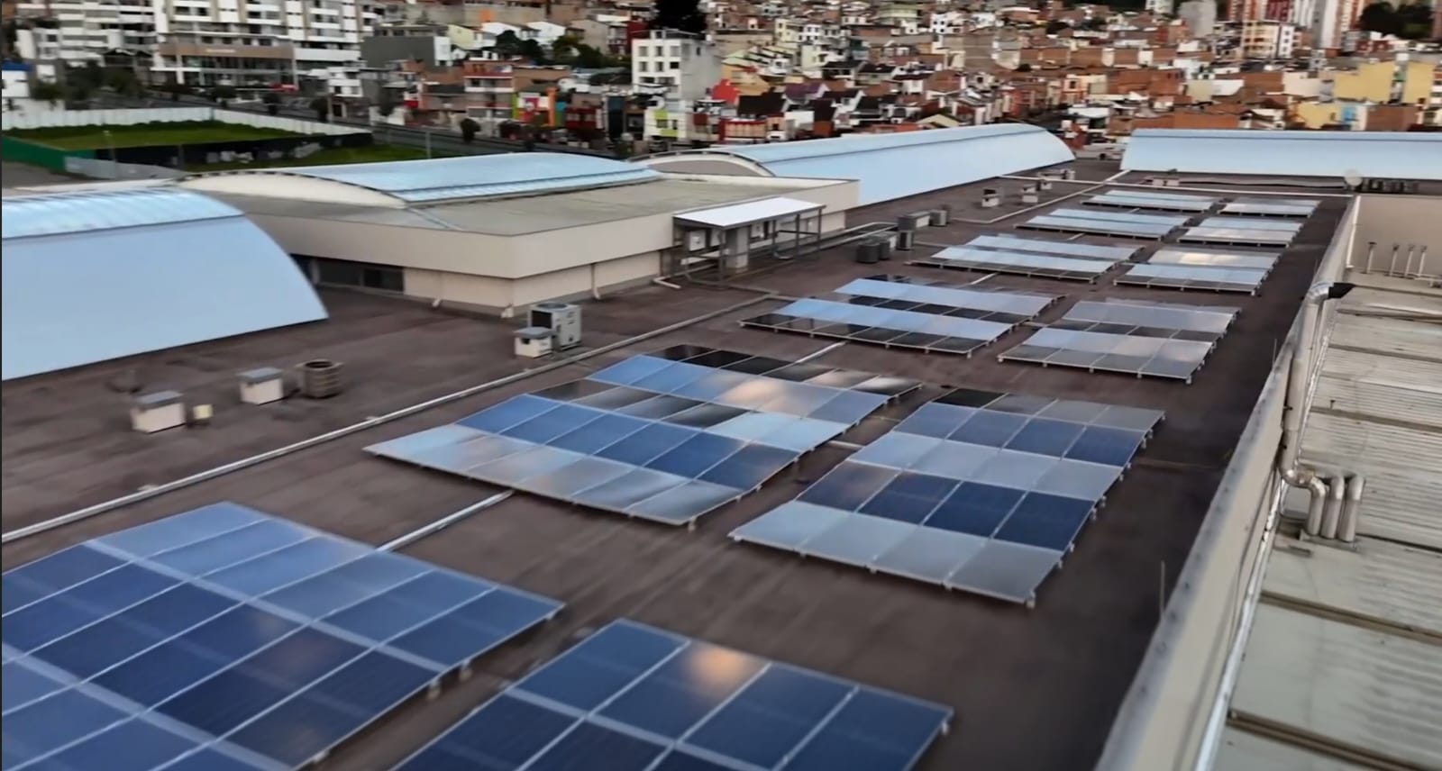 Paneles solares | Foto: Centro Comercial Unicentro Pasto