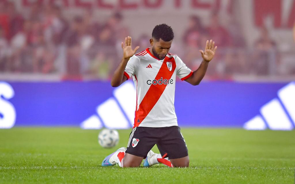 Miguel Borja, artillero de River Plate / Getty Images