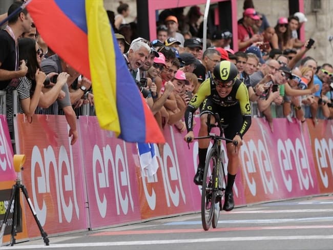 El ciclista colombiano, Esteban Chaves. Foto: Agencia EFE
