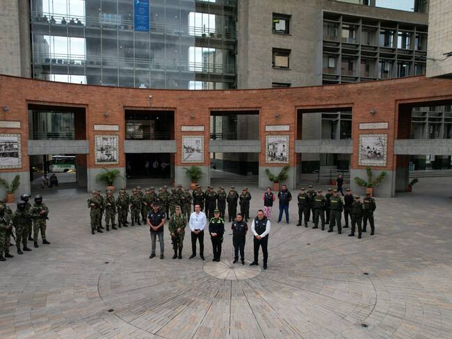 Primer escuadrón de mujeres de Ejército y Policía / Foto: alcaldía de Itagüpi