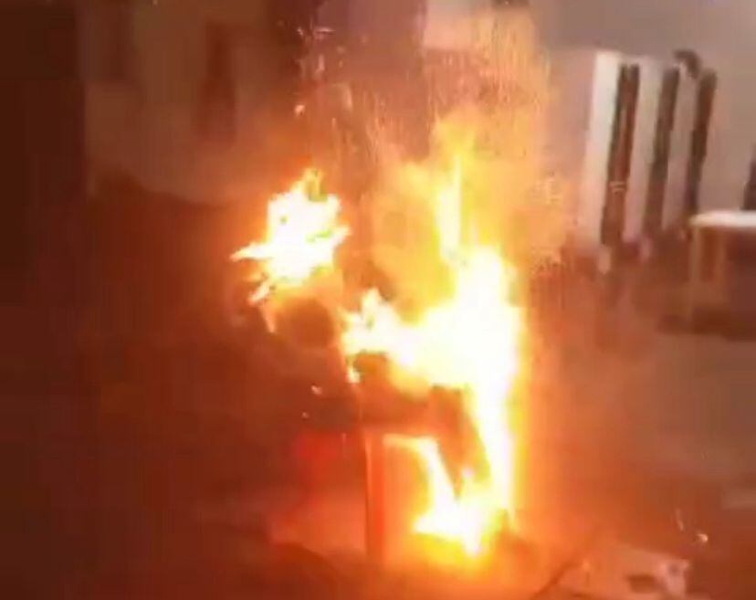 Queman año viejo dentro de patio 24 de la cárcel modelo de Cúcuta.