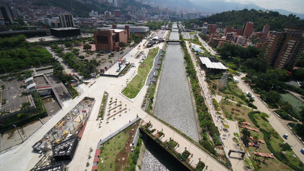 Parques del Río Medellín. Foto: Alcaldía de Medellín
