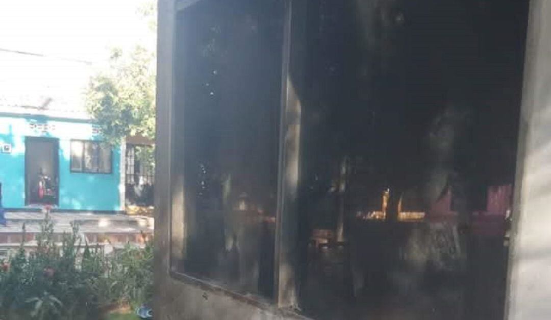 CAI incendiado en Neiva
