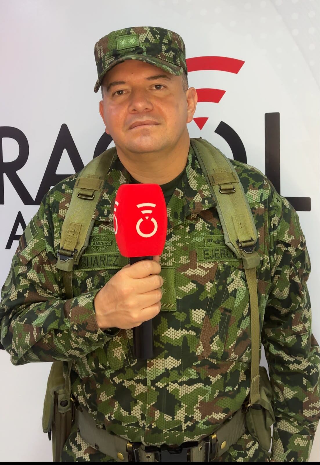 Brigadier General César Augusto Suárez Giraldo, comandante de la Novena Brigada. Foto Caracol Radio Neiva