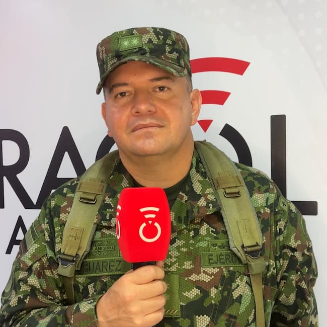Brigadier General César Augusto Suárez Giraldo, comandante de la Novena Brigada. Foto Caracol Radio Neiva