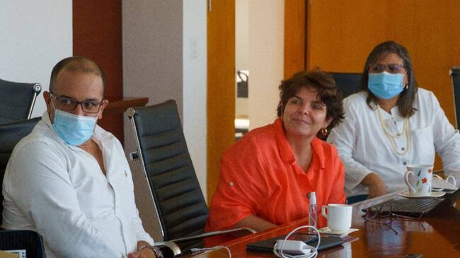 Jorge Andrés Carrillo se reunió con la gerente de Afinia, Blanca Liliana Ruíz y el equipo directivo de la filial