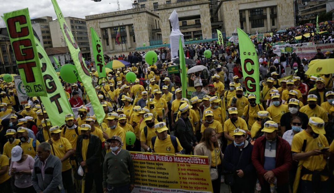En el Día Internacional del Trabajo, diferentes agremiaciónes y sindicatos, salieron a marchar por los derechos de los trabajadores