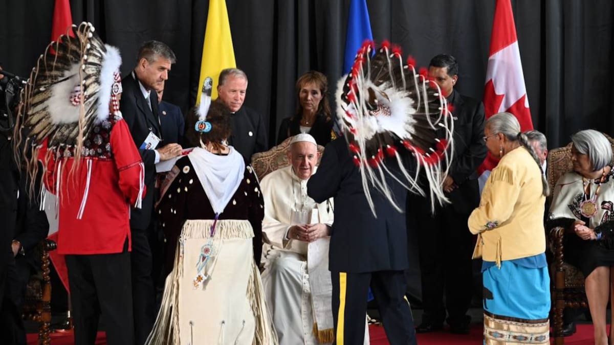 Desde Canadá el papa Francisco, se reúne con sobrevivientes de escuela indígena