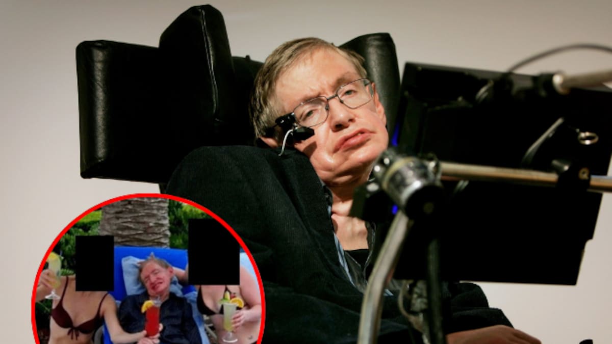 Mujeres en bikini y el científico Stephen Hawking, protagonistas de nueva foto de la Isla Epstein