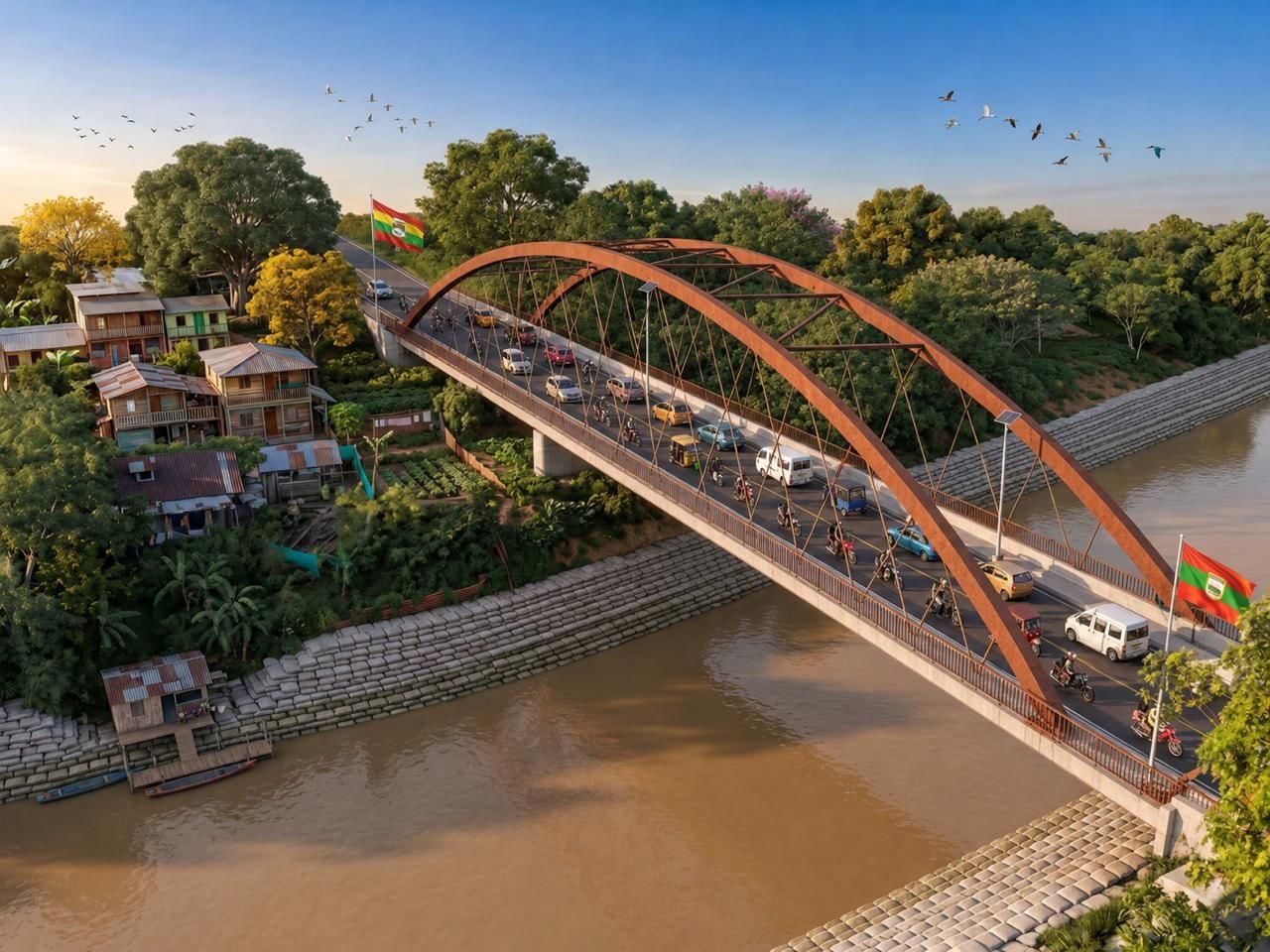 La nueva estructura reemplazará al Puente Amarillo y conectará a Fundación con Aracataca. Foto: Gobernación del Magdalena