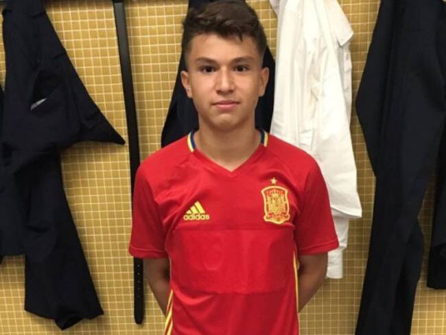 Juan David Fuentes, el goleador de 14 años que se disputan España y Colombia