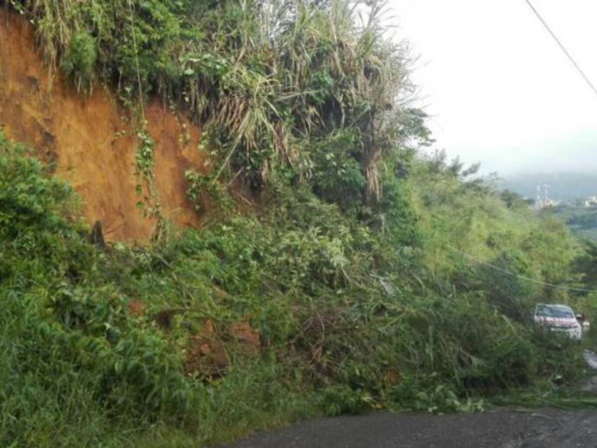 Dos deslizamientos de tierra se registraron en zona urbana de Pereira