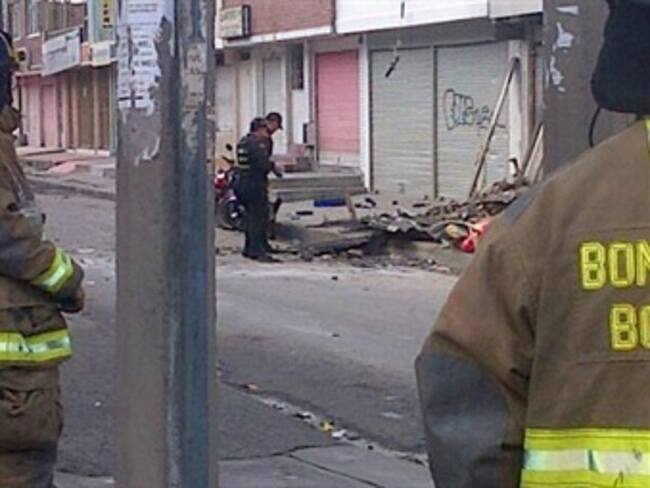 Solo daños materiales deja explosión de petardo en el sur de Bogotá