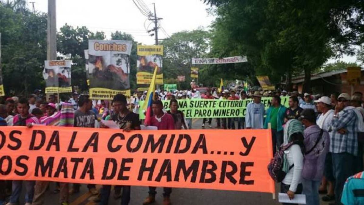 Más de 600 mineros marcharán por la vía entre Pereira y Medellín
