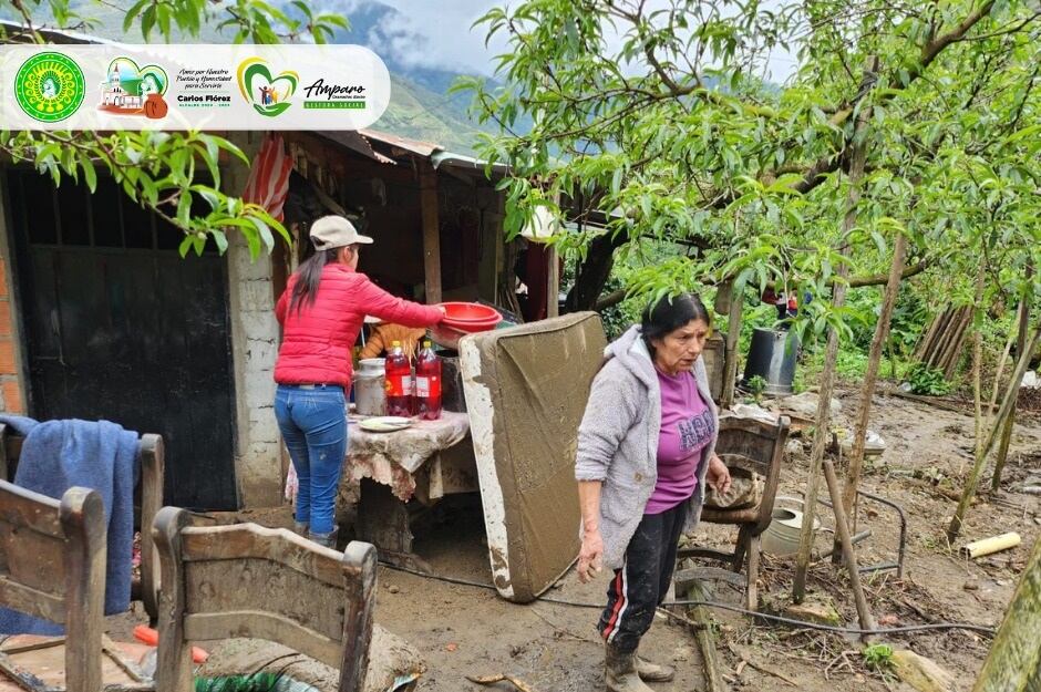 Damnificados por ola invernal en Cácota - Foto: Alcaldía de Cácota