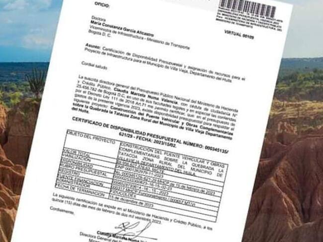 Al parecer es un documento falso.