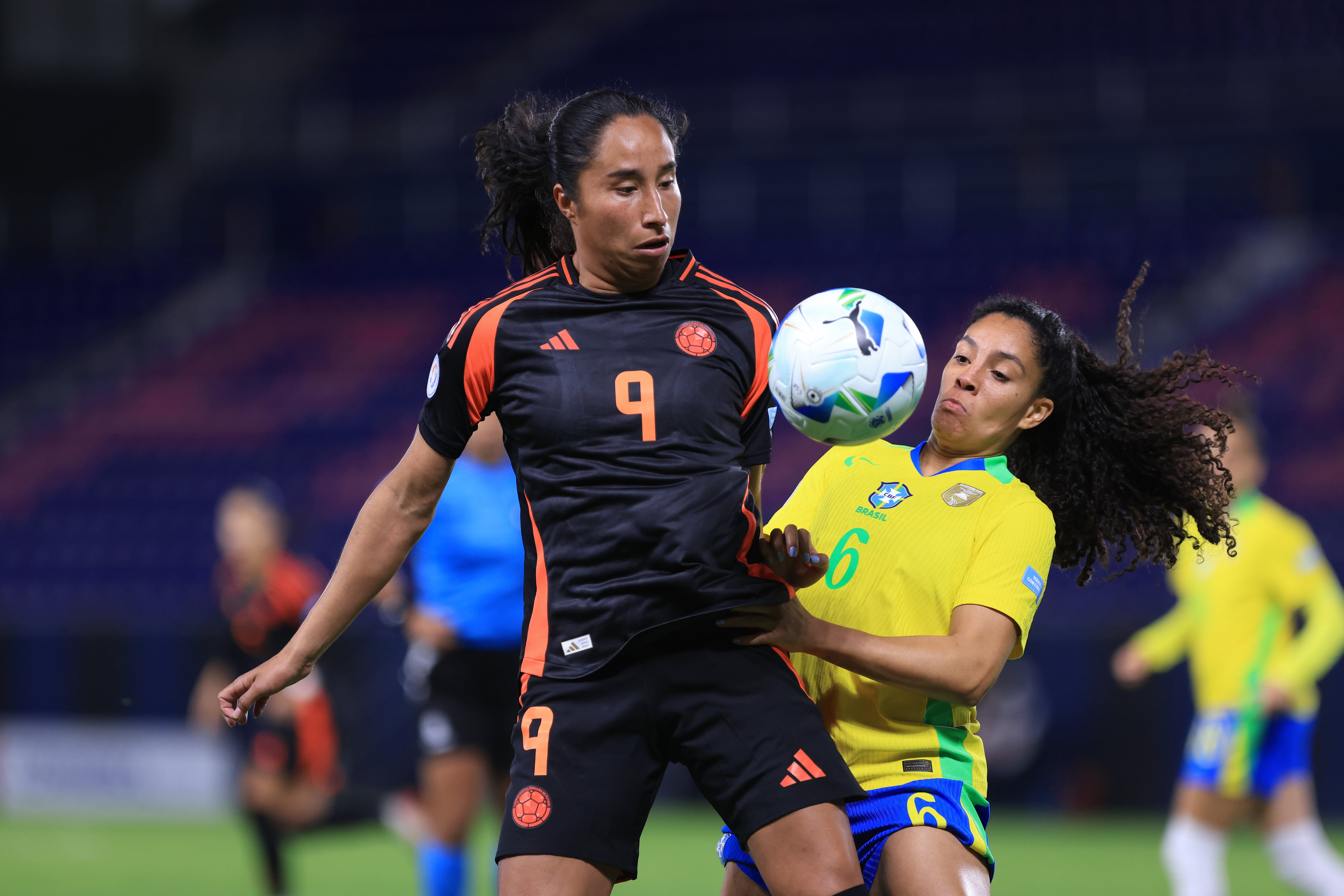 Colombia y Brasil empataron 0-0 en el cierre de la fase de grupos de la Copa América femenina.  (Photo by Franklin Jacome/Getty Images)