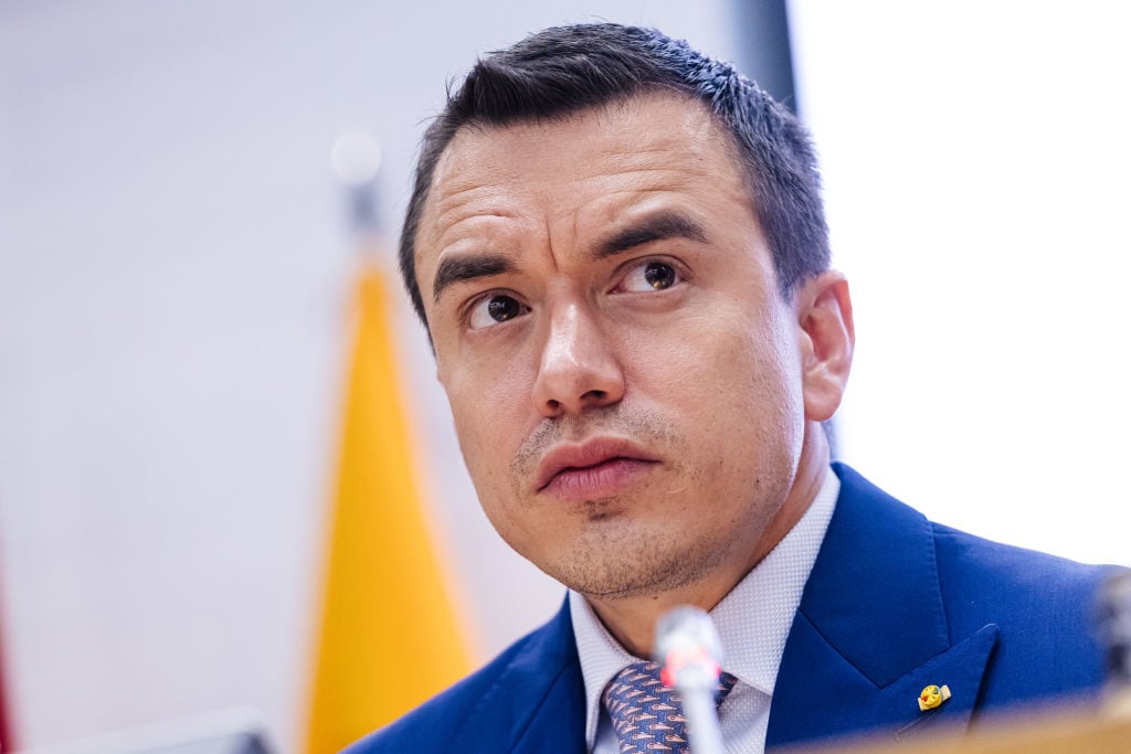 Presidente de Ecuador, Daniel Noboa. (Foto: Carlos Lujan/Europa Press via Getty Images)
