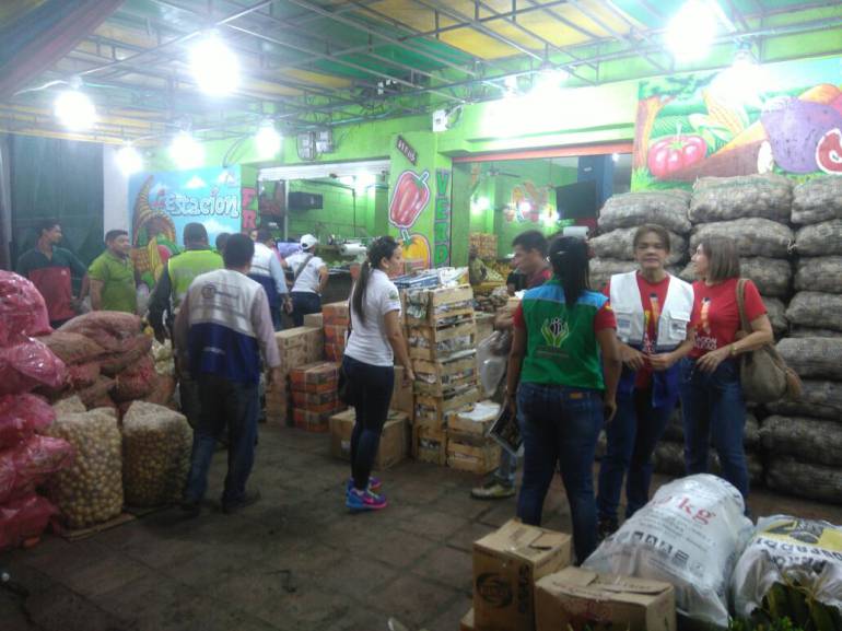 Mercado publico en Barranquilla.
