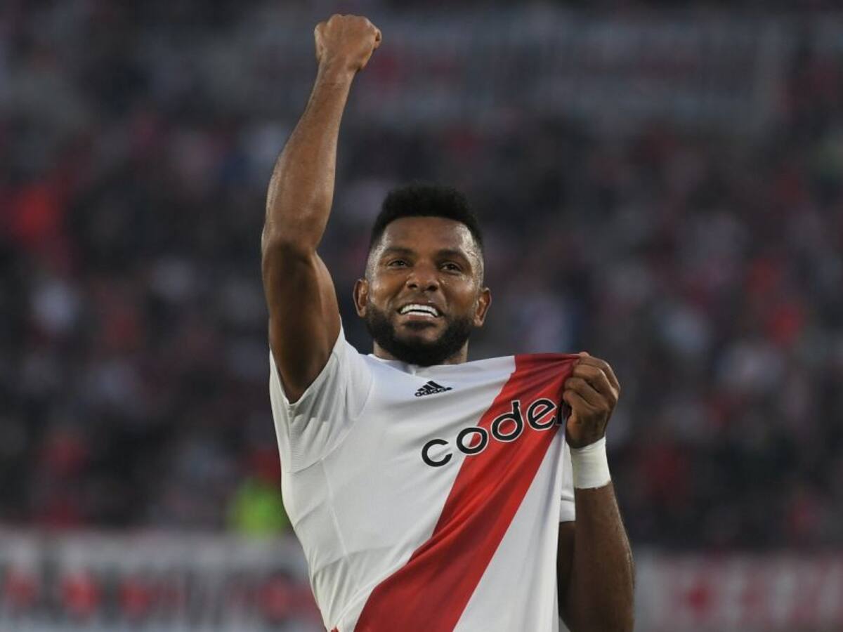 Miguel Borja entrena con River pero sigue siendo duda para juego ante Tigre