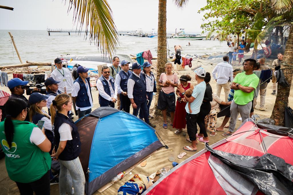 Migrantes varados en Necoclí- foto Defensoría