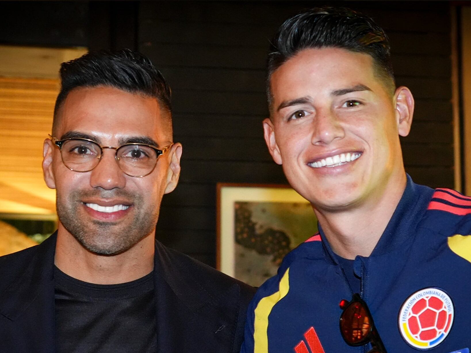 Falcao y James Rodríguez en la concentración de la Selección Colombia / FCF.