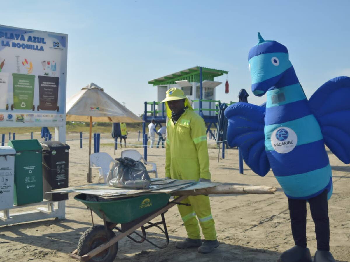 Jornada ambiental en Playa Azul La Boquilla