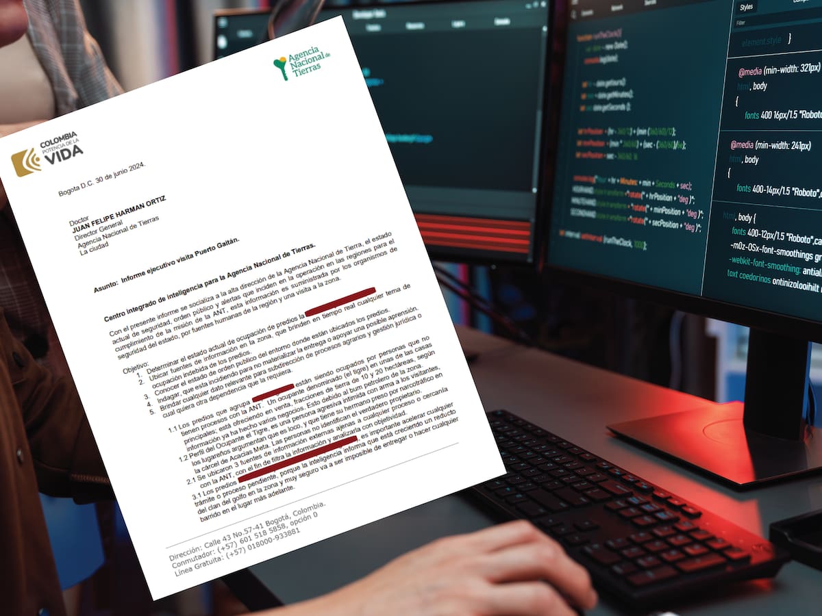 Los informes de “perfilamientos” e “inteligencia” en la Agencia Nacional de Tierras