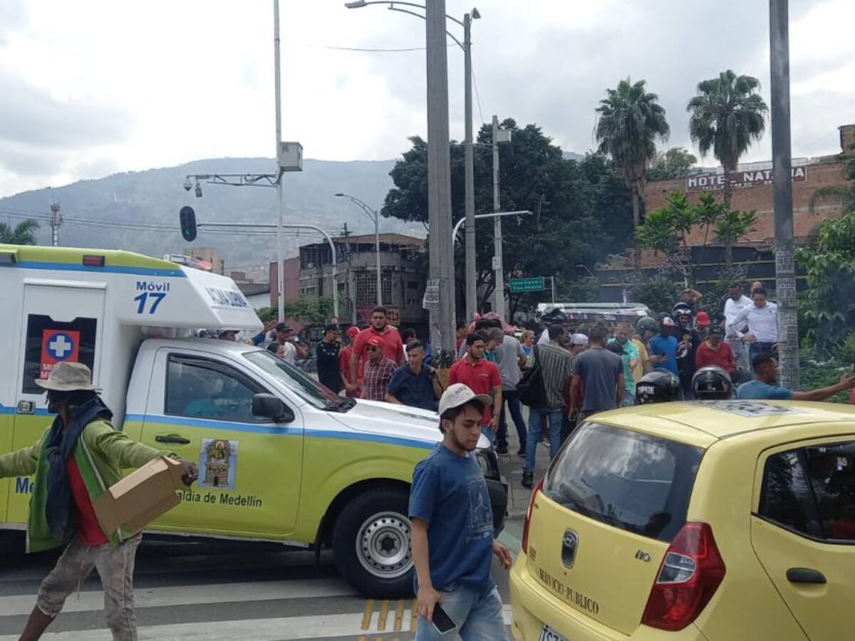 Un hombre murió al prenderse fuego cerca de La Minorista en Medellín