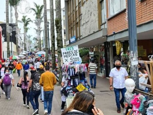 Comercio informal carrera 23 Manizales