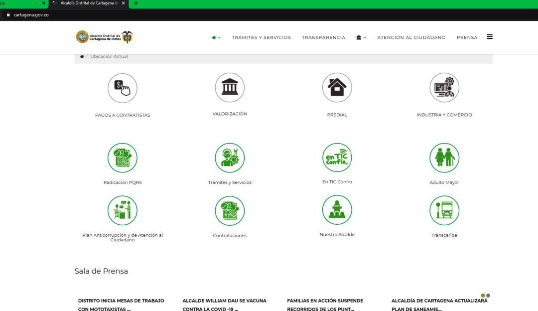 Aunque no se han visto afectados los trámites también aclaran que no se han vencido el certificado de dominio de la página