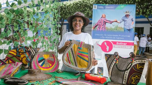 Una asociación que está integrada por madres cabeza de hogar se dedican a la transformación del tallo de la tarulla en bolsos y otros accesorios