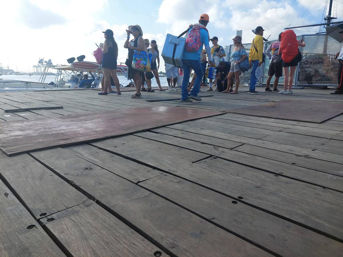 Muelle de La Bodeguita en Cartagena termina 2023 en estado de deterioro