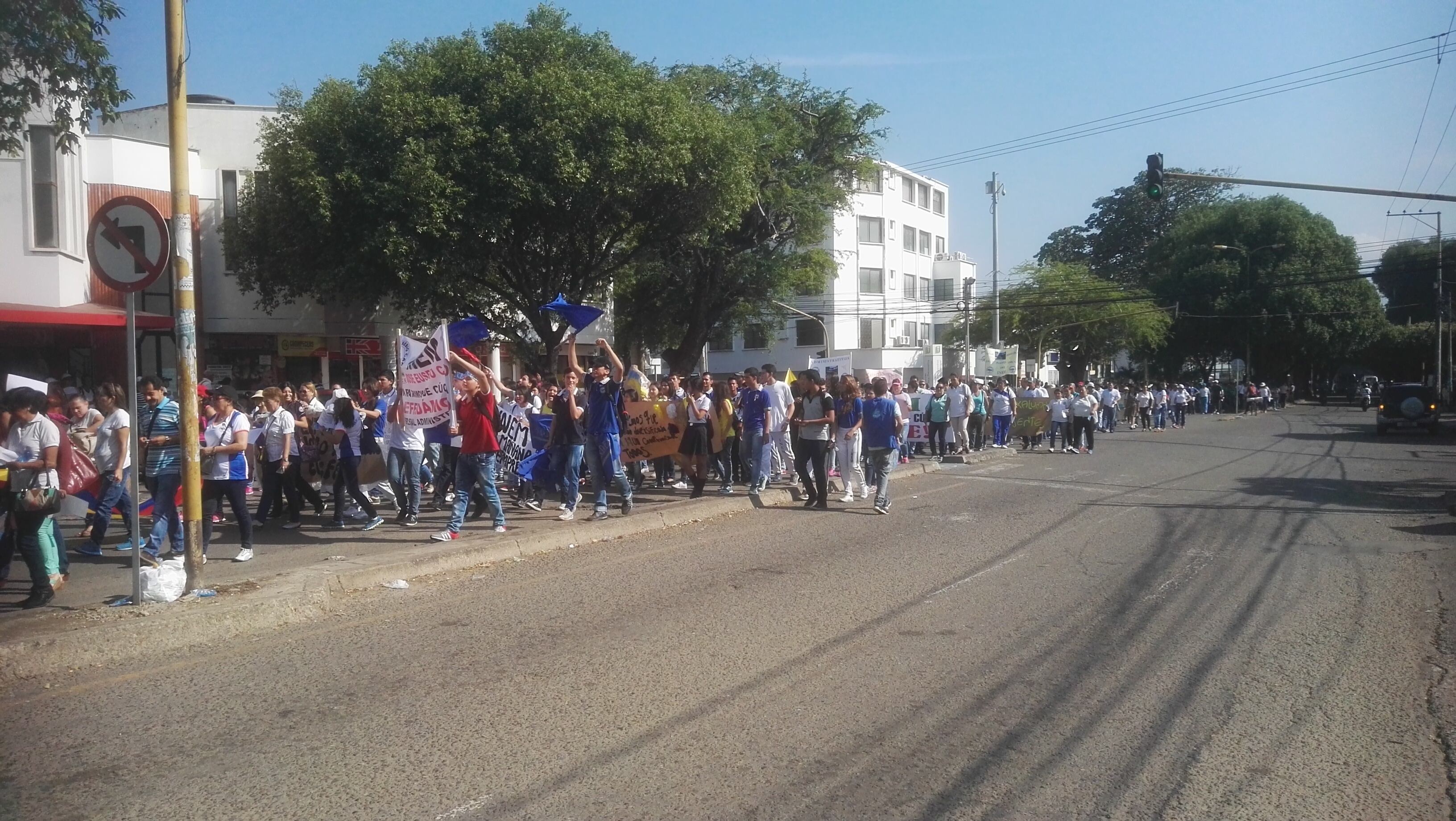 Marcha sindicatos Cúcuta. Foto Caracol Radio Cúcuta ARCHIVO