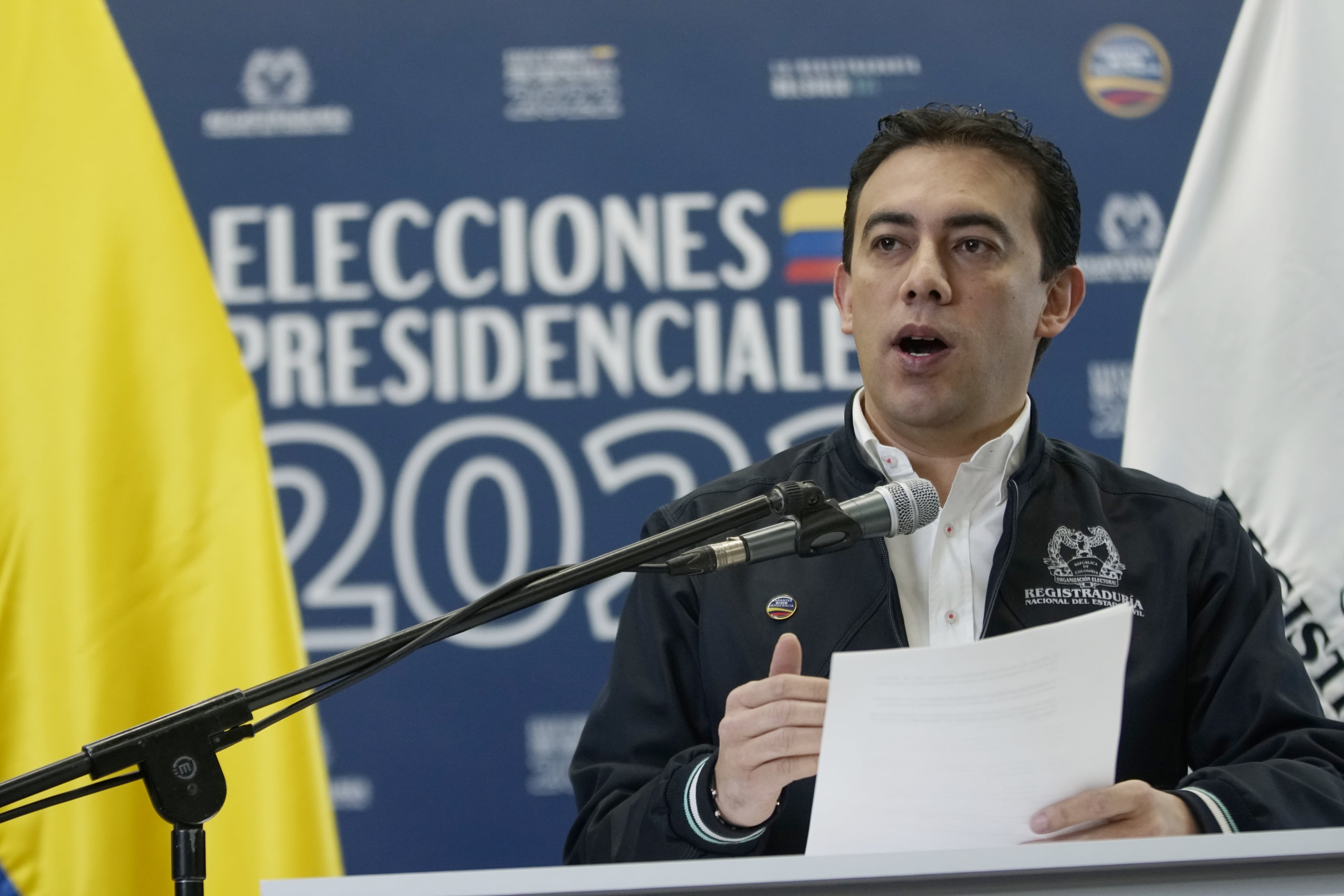 En diálogo con La W, el registrador nacional Alexander Vega hizo un balance sobre las elecciones del pasado 29 de mayo.. (Colprensa -Sergio Acero)