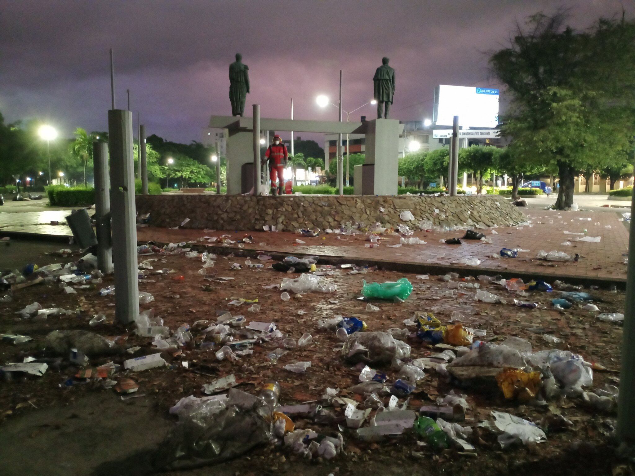 Caos en el Malecón de Cúcuta